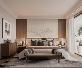 New Chinese Style Bedroom-ID:133469109