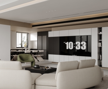 Modern A Living Room-ID:981854921