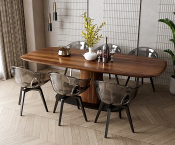 Nordic Style Dining Table And Chairs-ID:324871067