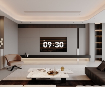 Modern A Living Room-ID:454529059