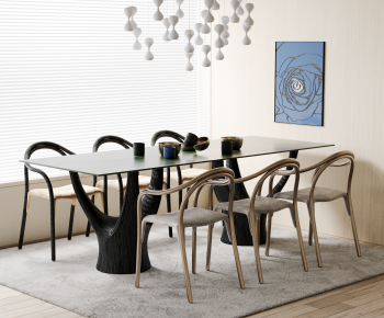 Modern Dining Table And Chairs-ID:385063892
