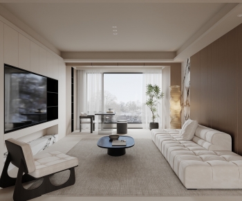Modern A Living Room-ID:998817923