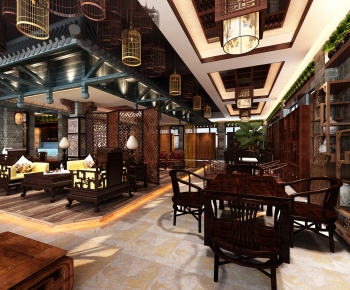 Chinese Style Exhibition Hall-ID:991333012