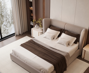 Modern Double Bed-ID:284976964