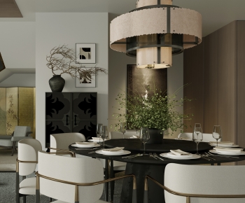 New Chinese Style Dining Room-ID:640423069