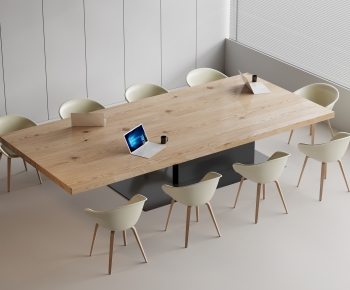 现代实木会议桌椅-ID:620239024