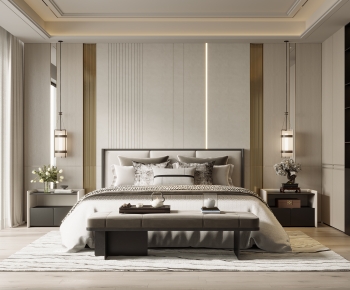 New Chinese Style Bedroom-ID:772983072