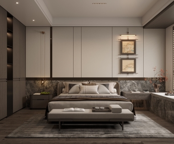 New Chinese Style Bedroom-ID:950400111