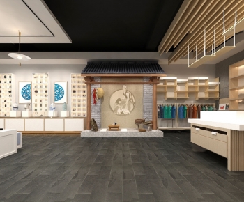 New Chinese Style Exhibition Hall-ID:390369897