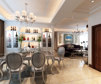 American Style Dining Room-ID:651077997