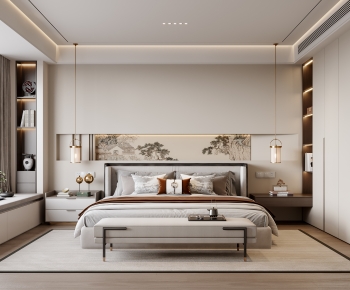 New Chinese Style Bedroom-ID:865428929