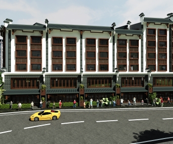 New Chinese Style Residential Building-ID:763076075