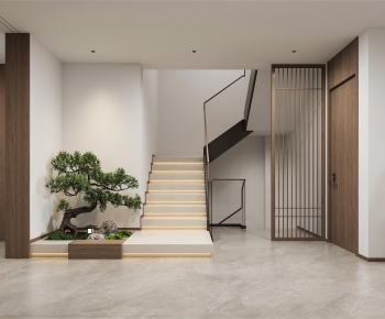New Chinese Style Stairwell-ID:734141117