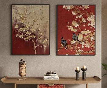 新中式花鸟装饰画-ID:845369102
