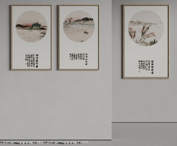 新中式山水装饰画-ID:152359964