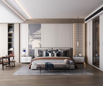 New Chinese Style Bedroom-ID:822069888