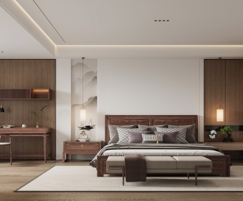 New Chinese Style Bedroom-ID:678564073