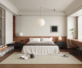 Wabi-sabi Style Bedroom-ID:774117957