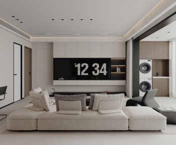 Modern A Living Room-ID:396853923