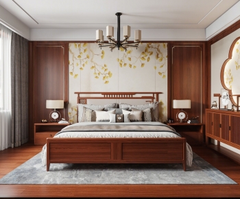 Chinese Style Bedroom-ID:667068002
