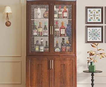 French Style Wine Cabinet-ID:478724004