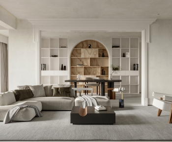 Wabi-sabi Style A Living Room-ID:590863944