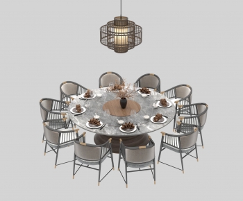 New Chinese Style Dining Table And Chairs-ID:396969081