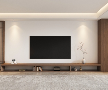 New Chinese Style TV Wall-ID:541547061