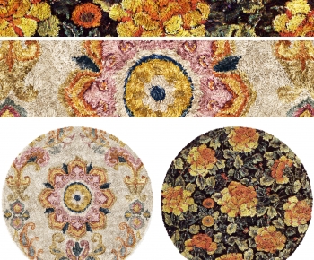 Simple European Style Circular Carpet-ID:548808101