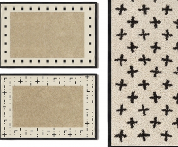 现代方形地毯-ID:141443012