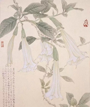 新中式花艺装饰画-ID:5979007