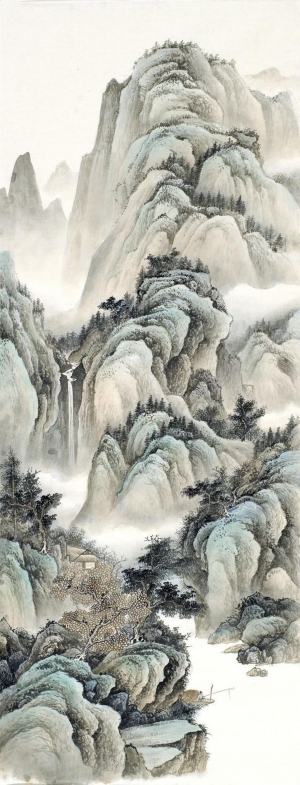 中式国画山水画-ID:331829077