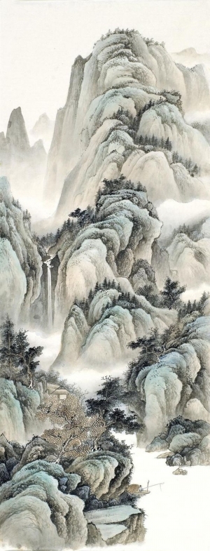 中式国画山水画-ID:5979008