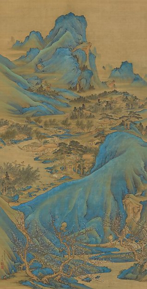 中式国画山水画-ID:227749113