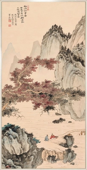 中式国画山水画-ID:5979035