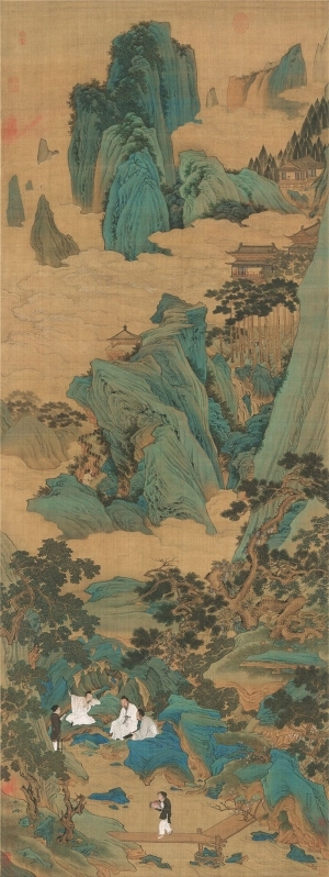 中式国画山水画-ID:5979037