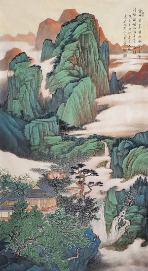 中式国画山水画-ID:5979045