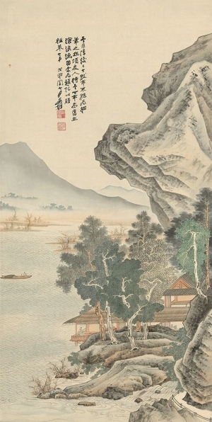 中式国画山水画-ID:5979046