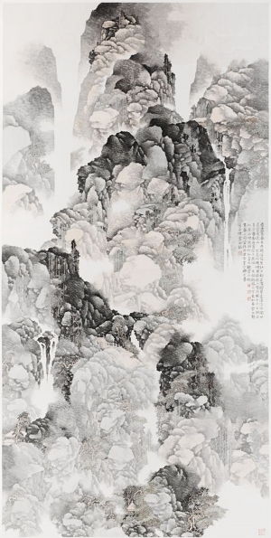 中式国画山水画-ID:5979052