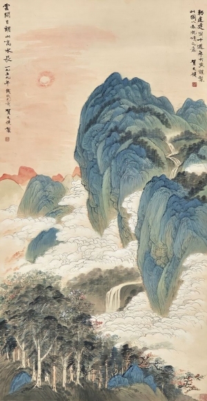 中式国画山水画-ID:5979058