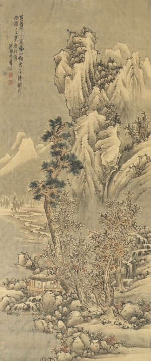 中式国画山水画-ID:5979087