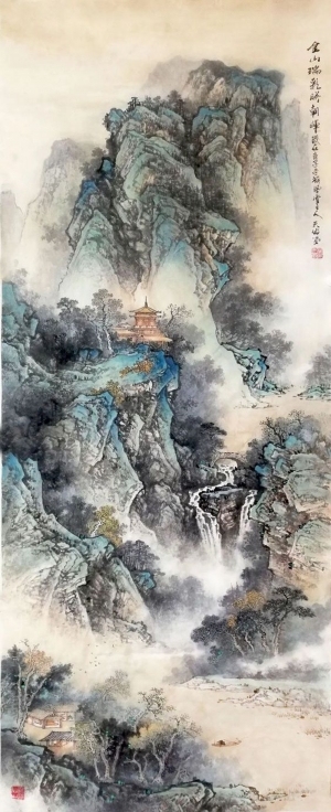 中式国画山水画-ID:5979091