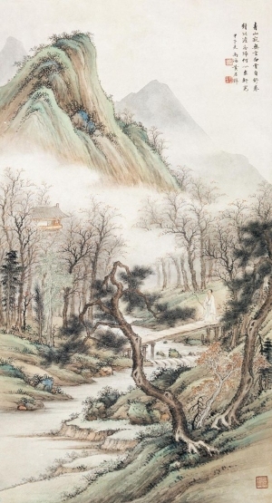 中式国画山水画-ID:5979095