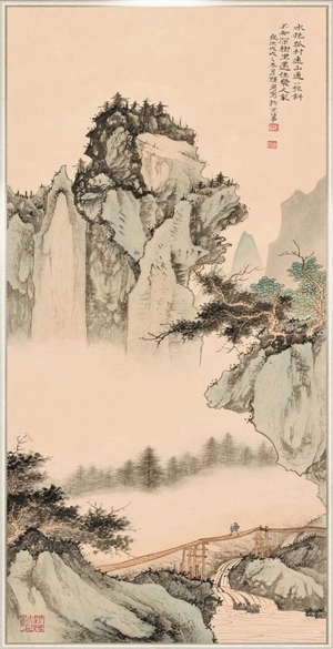 中式国画山水画-ID:5979096