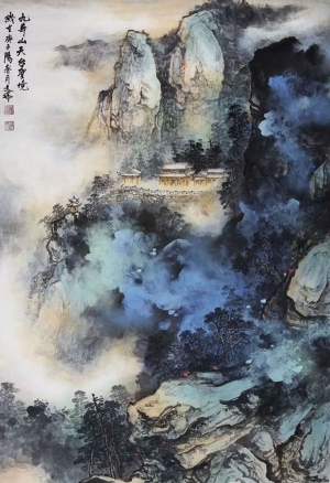 中式国画山水画-ID:5979103