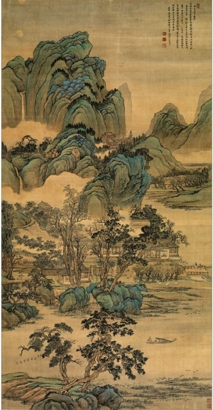 中式国画山水画-ID:5979138