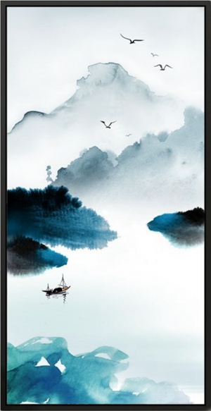 中式国画山水画-ID:639164925
