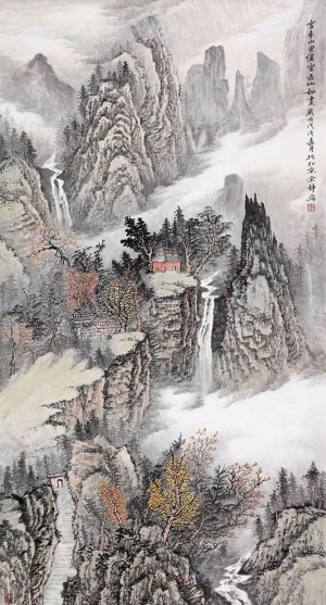 中式国画山水画-ID:5979161