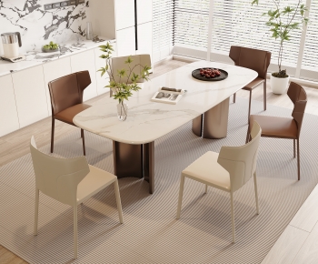 Modern Dining Table And Chairs-ID:375499968