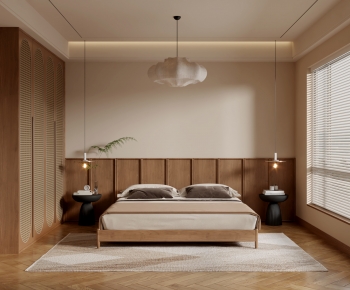 Wabi-sabi Style Bedroom-ID:245152958